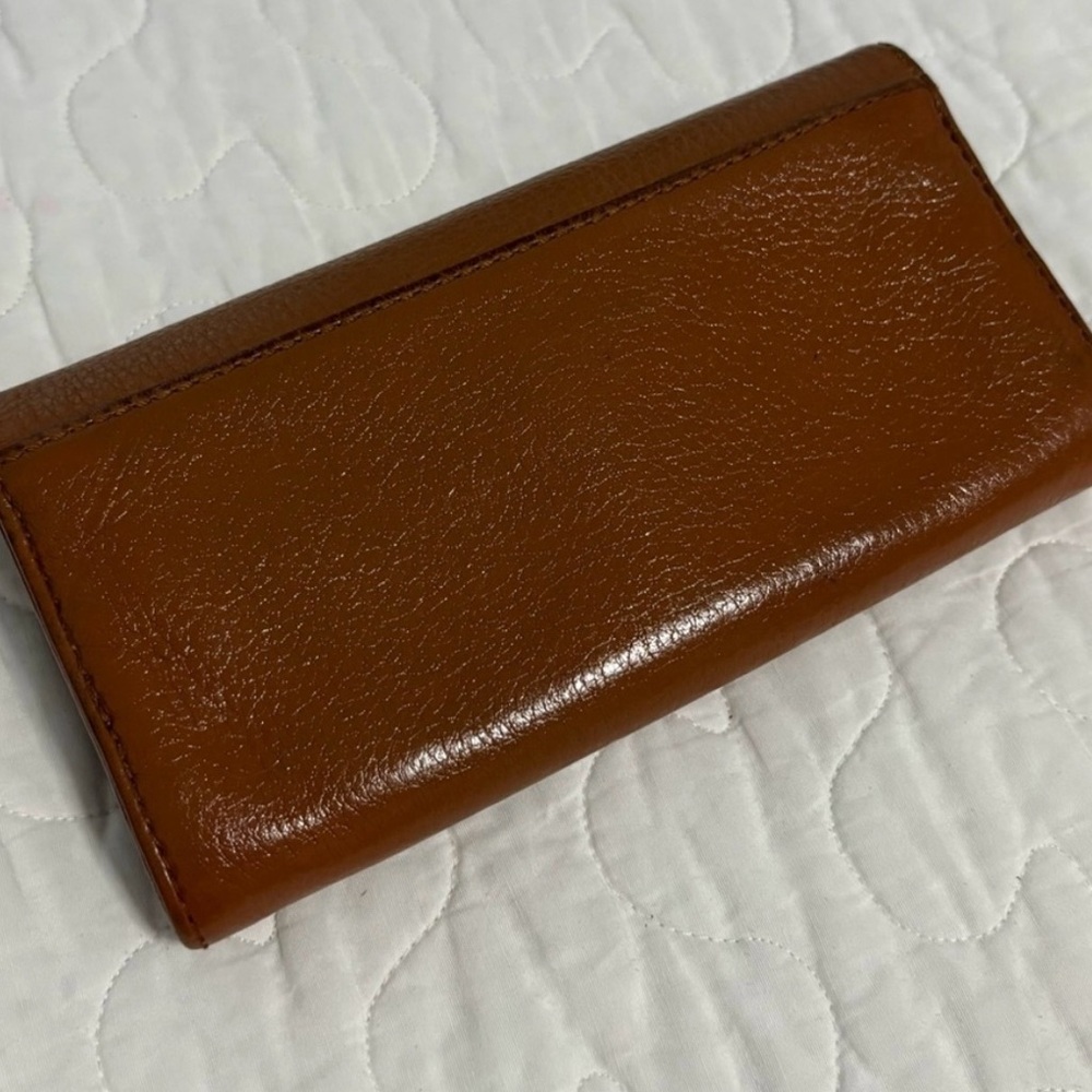 Michael Kors - Brown Fulton Flap Continental Leather Wallet - Picture 4 of 11